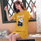 Img 8 - Pyjamas Women Summer Short Sleeve Skirt Cotton Pajamas Student Korean Adorable Loose Loungewear Dress