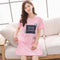 Img 21 - Pyjamas Women Summer Short Sleeve Skirt Cotton Pajamas Student Korean Adorable Loose Loungewear Dress