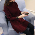 Img 3 - Korean Women Mid-Length Half-Height Collar Loose Pullover Sweater