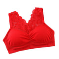 Img 5 - Summer Lace Sexy Plus Size Bralette Bare Back No Metal Wire Bra Women