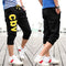 Img 8 - Summer Men Sporty Student Cropped Printed Baggy Pants