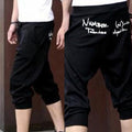 Img 6 - Summer Men Sporty Student Cropped Printed Baggy Pants