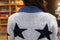 IMG 113 of Korean Slim Look Mid-Length Star Mouse Denim Sweater Women Knitted Cardigan Outerwear