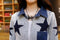 IMG 119 of Korean Slim Look Mid-Length Star Mouse Denim Sweater Women Knitted Cardigan Outerwear