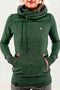 IMG 104 of Popular Trendy Hooded Long Sleeved Pocket Embroidered Flower Sweatshirt Women Thick Outerwear