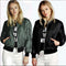 Img 2 - Europe Solid Colored Trendy Zipper Jacket Women