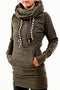Img 4 - Europe Popular Hooded Turtleneck Long Sweatshirt Thick