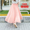 Img 5 - Chiffon Summer Skirt Women Double Layer High Waist Korean Beach Flare Fairy-Look Mesh Dress Skirt