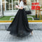Img 8 - Chiffon Summer Skirt Women Double Layer High Waist Korean Beach Flare Fairy-Look Mesh Dress Skirt