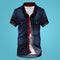 Img 2 - Summer Denim Shirt Men Short Sleeve Korean Teens Slim Look Men Shirt