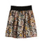 Img 16 - Summer Color Floral High Waist Skirt Plus Size Chiffon Skirt
