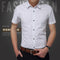 Summer Men Short Sleeve Shirt Cotton Business Casual Youth Plus Size Printed Korean Non-iron Slim Look Men Shirt