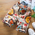 Img 7 - Summer Men Straight Casual Pants Trendy Stretchable Personality Printed Mid-Length Beach Pants
