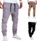 Img 3 - Casual Men Jogger Europe Solid Colored Elastic Waist Sporty Baggy Long Pants