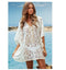 Img 1 - Beach Dress Batwing Sleeve Crochet Lace