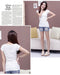 Img 8 - Summer Korean Women Slimming Slim-Look Tops Plus Size T-Shirt