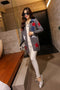 IMG 124 of Korean Slim Look Mid-Length Star Mouse Denim Sweater Women Knitted Cardigan Outerwear