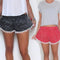 Img 2 - Popular Women Lace Printed Elastic Waist Shorts Beach Pants
