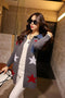 IMG 122 of Korean Slim Look Mid-Length Star Mouse Denim Sweater Women Knitted Cardigan Outerwear