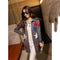 IMG 125 of Korean Slim Look Mid-Length Star Mouse Denim Sweater Women Knitted Cardigan Outerwear