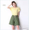 High Waist Cotton Blend Summer Loose Slim-Look Women Casual Pants Korean Elastic Wide Leg Plus Size Shorts