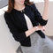 Img 7 - Knitted Cardigan Short Sunscreen Shawl Women Long Sleeved Sweater