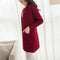 IMG 105 of Popular Korean Elegant Pocket Knitted Cardigan Women Mid-Length Mix Colours Sweater Outerwear
