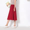 Img 7 - Skirt Cotton Blend Long Summer Art Elastic Waist Loose Pleated Flare Skirt