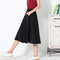 Img 6 - Skirt Cotton Blend Long Summer Art Elastic Waist Loose Pleated Flare Skirt