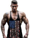 Img 4 - Summer Sporty Men Tank Top Printed Combed Cotton Loose