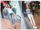 IMG 127 of Ripped Denim Pants Women Korean Ankle-Length Pants Slim-Fit Stretchable Pencil Inspired Pants