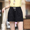 Img 3 - Loose Line A-Line Wide Leg Shorts Women Casual Pants Hot Cotton Blend Slim Look Track Summer