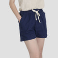 Img 8 - Summer Women Pants Stretchable Cotton Blend Shorts Drawstring Elastic Waist Wide Leg Jogging Hot