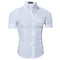 Img 6 - Men Design Short Sleeve Shirt Korean Slim Look Solid Colored Men Shirt