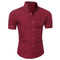 Img 12 - Men Design Short Sleeve Shirt Korean Slim Look Solid Colored Men Shirt