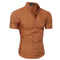 Img 9 - Men Design Short Sleeve Shirt Korean Slim Look Solid Colored Men Shirt