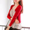 Img 2 - Women Sweater Korean Slim Look High Waist Short See Through Round-Neck Knitted Cardigan