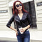 Korean Slim Look Plus Size Bike PU Jacket Outerwear