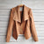 Img 1 - Trendy Lapel Loose puJacket Jacket Cardigan