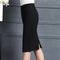 Img 3 - Splitted Skirt Mid Length  Suits Hip Flattering Stretchable Slim Look OL Skirt