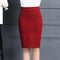 Img 6 - Splitted Skirt Mid Length  Suits Hip Flattering Stretchable Slim Look OL Skirt