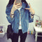 Img 2 - bfRipped Denim Women Short Slim Look Tops Long Sleeved Plus Size MM All-Matching Jacket