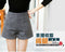 Img 9 - High Waist Wool Shorts Women Slim Look Plus Size Wide Leg Pants Casual