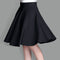 Img 1 - Skirt Women Mid-Length Plus Size High Waist Sweet Look Elegant Flare Skirt