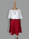 Img 5 - Skirt Women Mid-Length Plus Size High Waist Sweet Look Elegant Flare Skirt