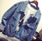 Img 3 - Denim Women Korean Vintage All-Matching Short Long Sleeved Jacket Tops