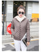 IMG 144 of Europe Chequered Embroidered Flower Short Cardigan Thick Jacket Outerwear