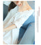 Img 4 - White Shirt Women Mid-Length Korean bfShirt Sexy Pajamas Loose Long Sleeved Cardigan Tops Blouse Dress