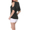 Img 2 - Women Sexy V-Neck Bare Shoulder Mid-Length T-Shirt Tops