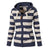 Img 5 - Striped Hooded Sweatshirt Long Sleeved Pocket Slim Look Zipper